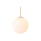 Nordic Globe Milky Glass Pendant Light