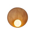 Serenity Modern Resin Japandi Metal Wall Lamp