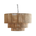 The Elegant Woven Waterfall Rattan Pendant Light