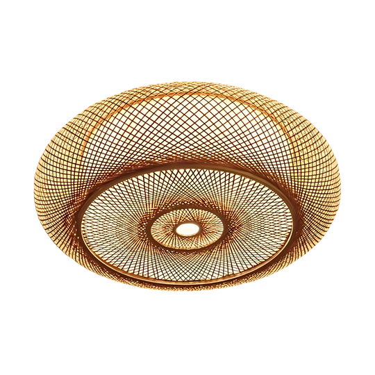 Serenity Natural Bamboo Boho Ceiling Light
