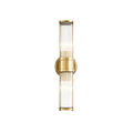 The Lumina Bloom Brass Crystal Japandi Wall Lamp