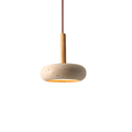 Tivoli's Enchanting Oval Travertine Ceiling Lamp