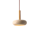Tivoli's Enchanting Oval Travertine Ceiling Lamp