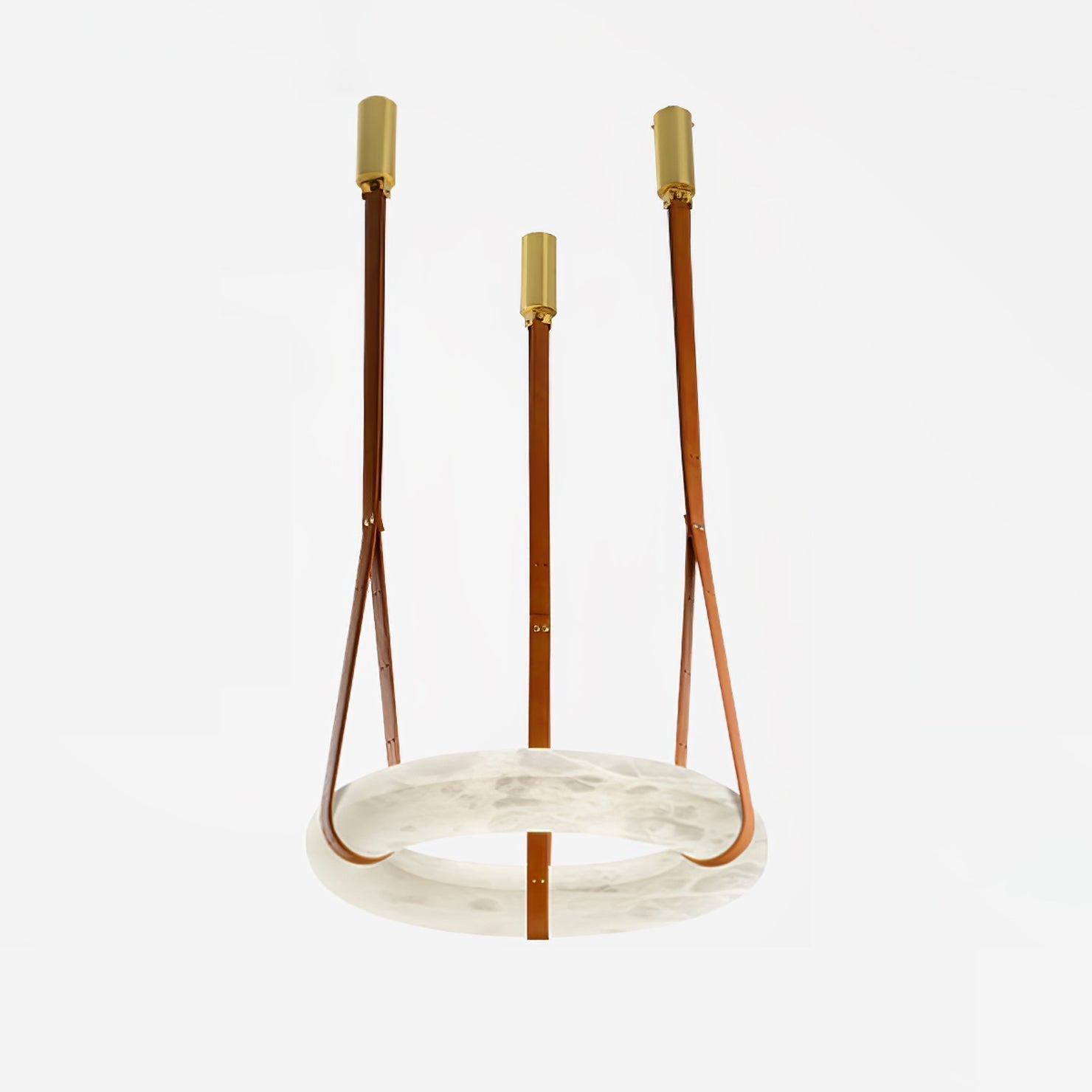 Halo Minimalist Alabaster Ring Pendant Light