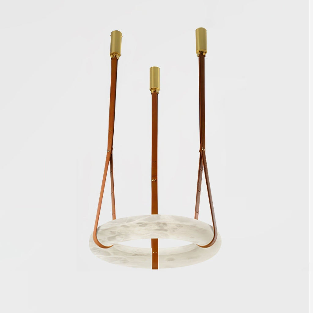 Halo Minimalist Alabaster Ring Pendant Light