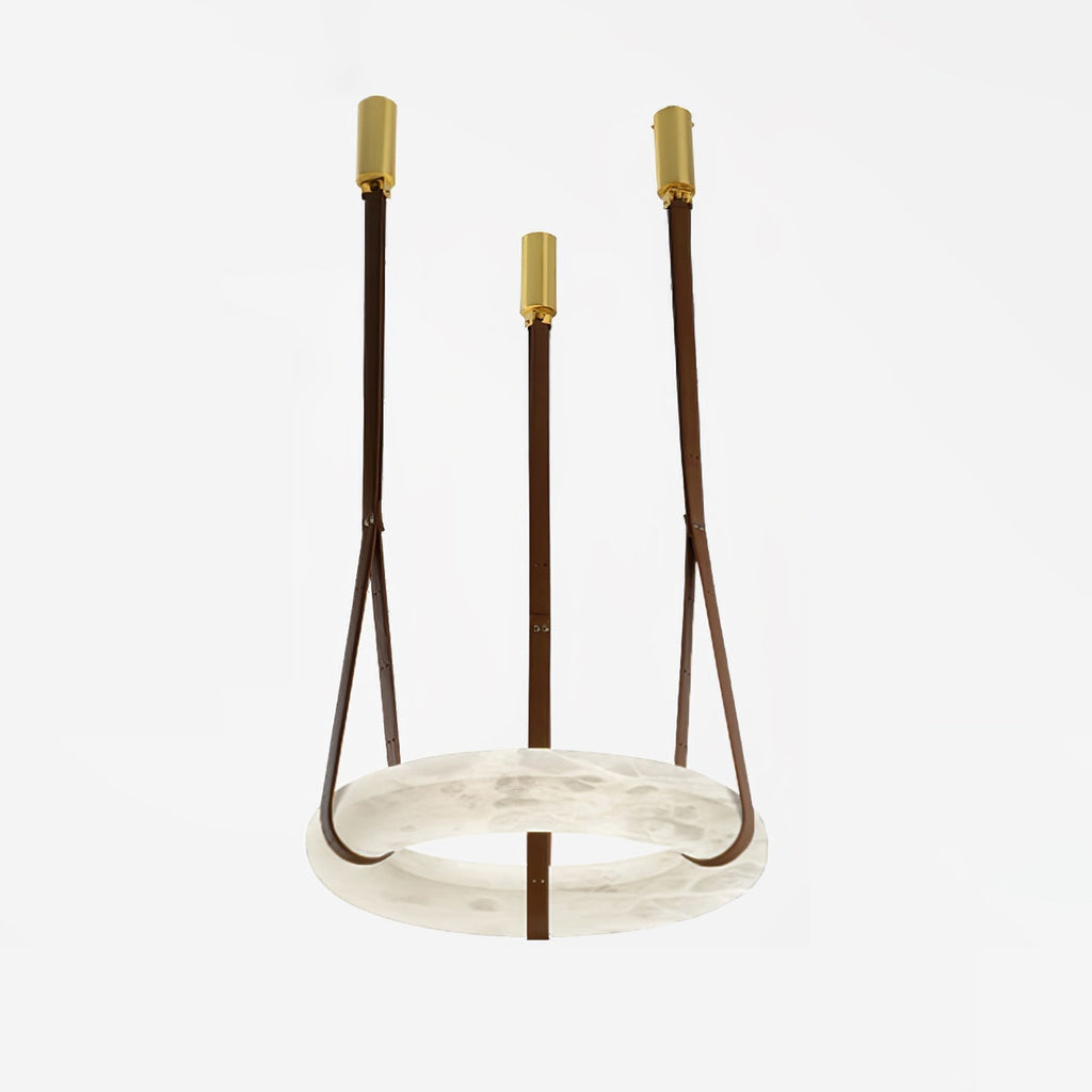 Halo Minimalist Alabaster Ring Pendant Light