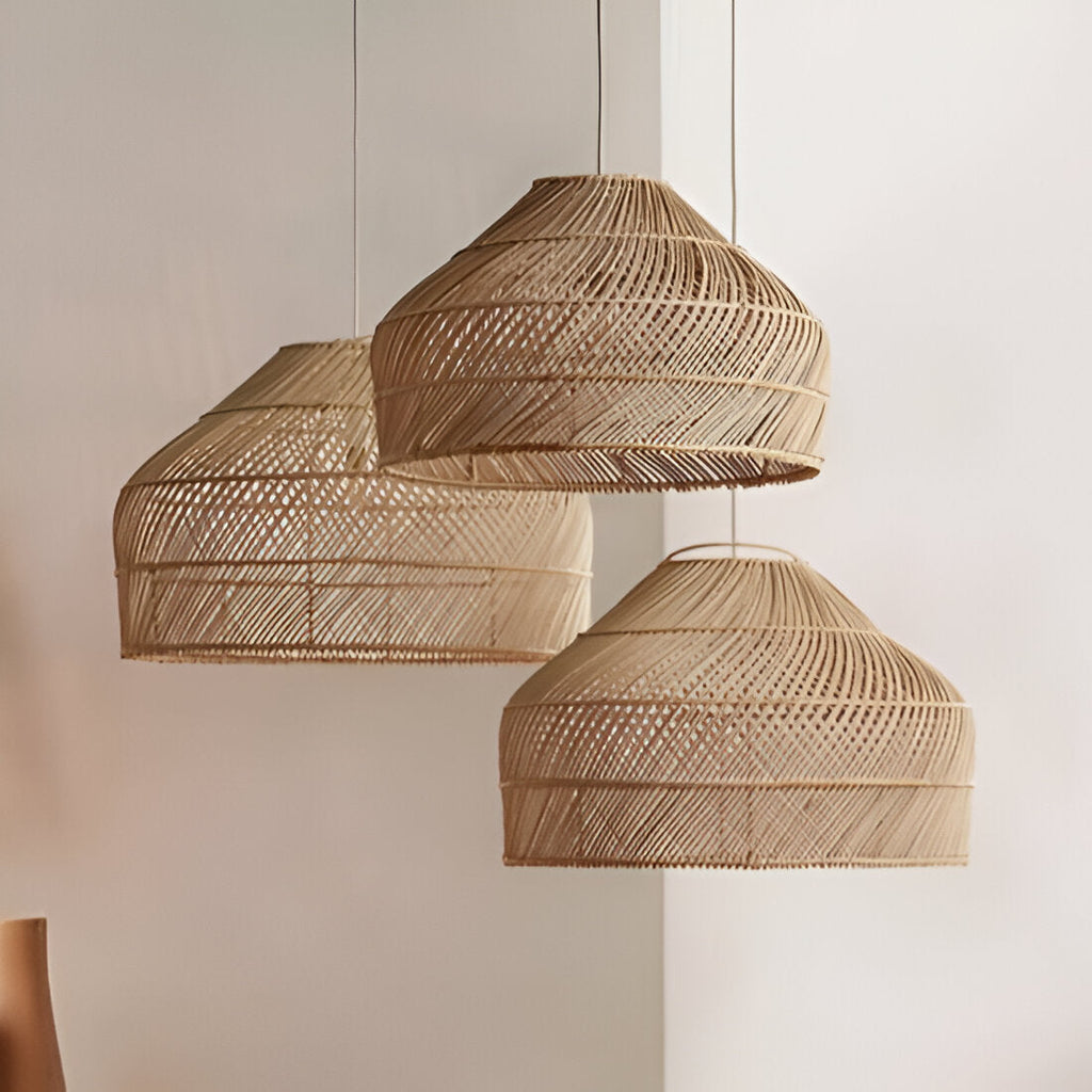 Cocoa Cane Rattan Pendant Light