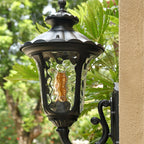 Velar Retro Frosted Glass Outdoor Wall Light
