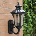 Velar Retro Frosted Glass Outdoor Wall Light