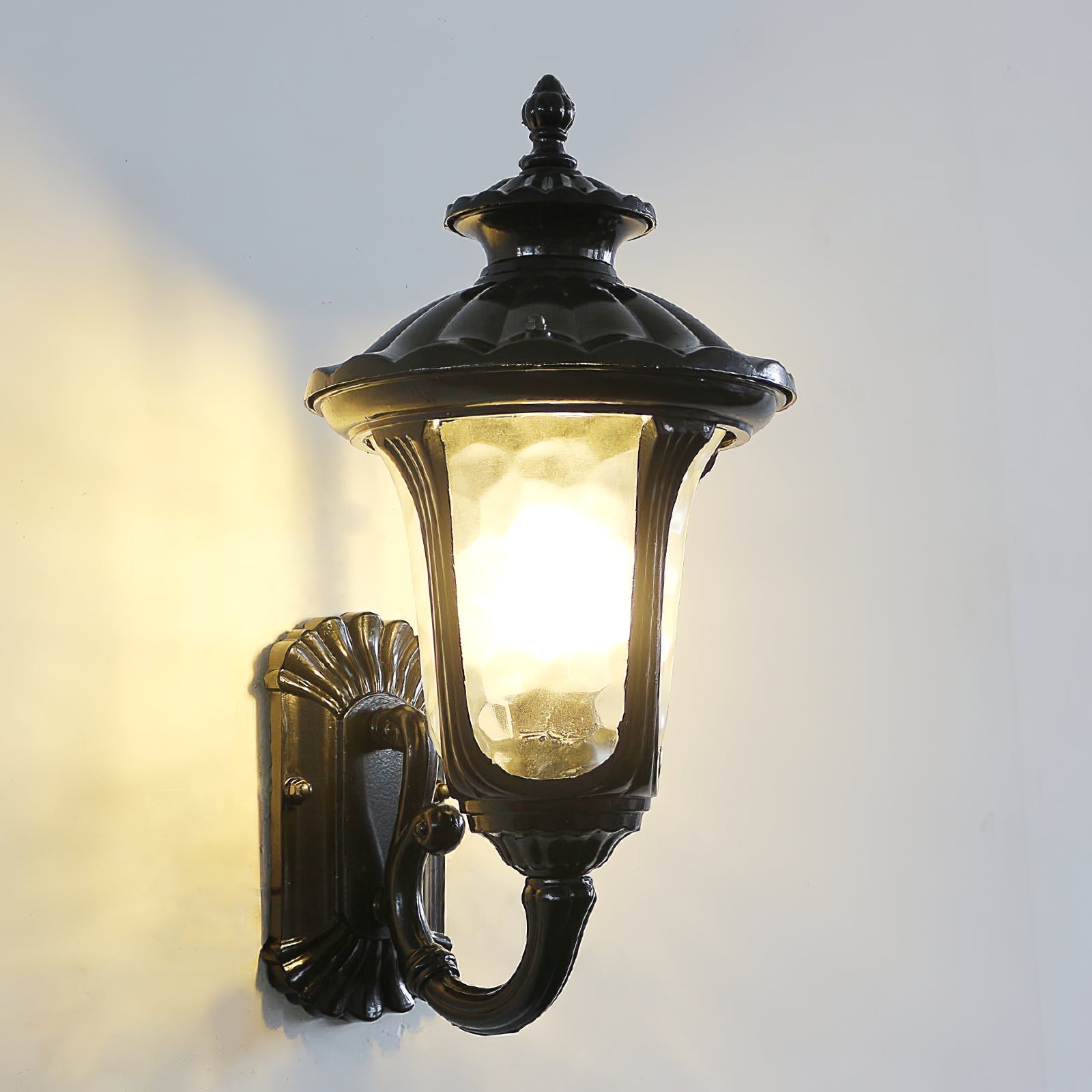 Velar Retro Frosted Glass Outdoor Wall Light
