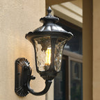 Velar Retro Frosted Glass Outdoor Wall Light
