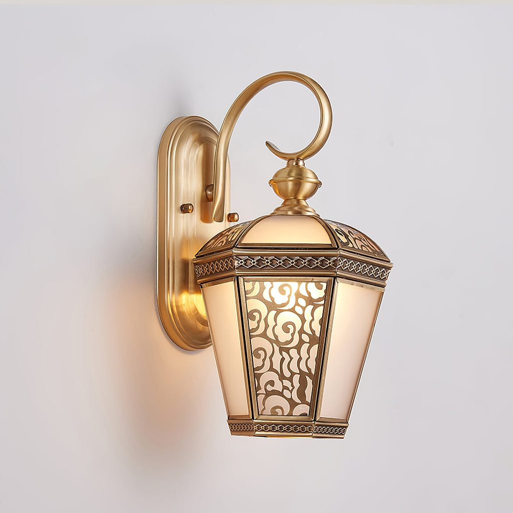Retro Palace Pattern Outdoor Wall Light