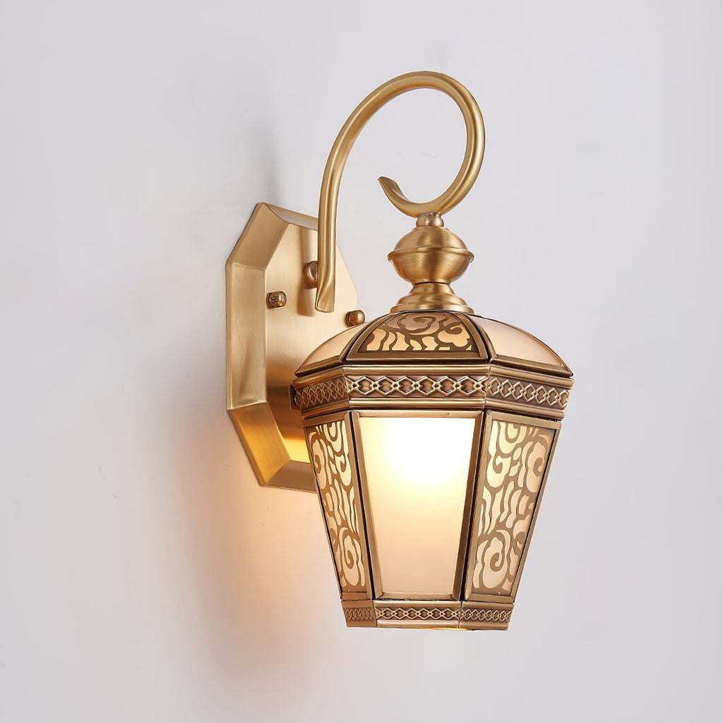 Retro Palace Pattern Outdoor Wall Light