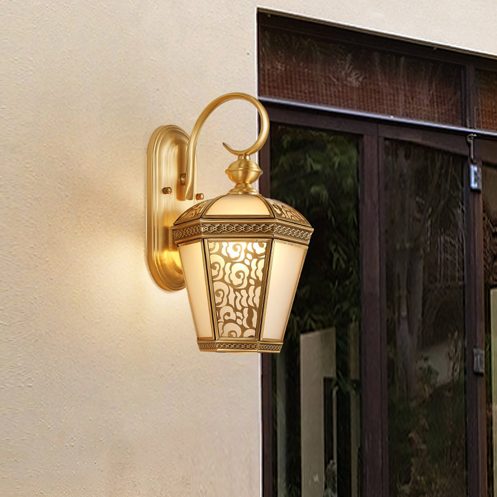 Retro Palace Pattern Outdoor Wall Light