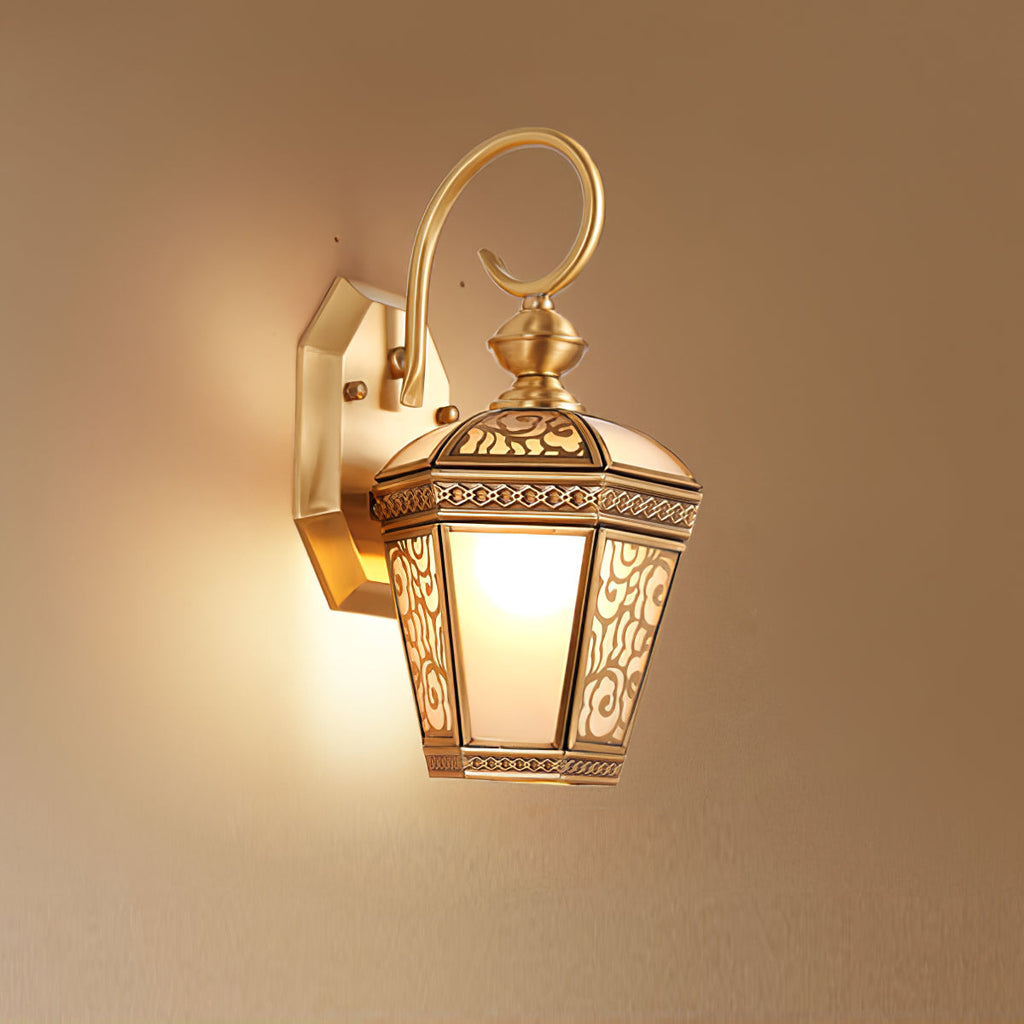 Retro Palace Pattern Outdoor Wall Light
