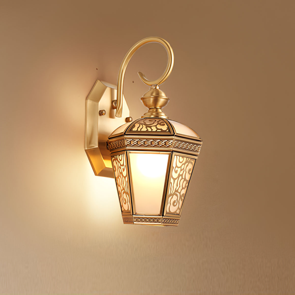 Retro Palace Pattern Outdoor Wall Light