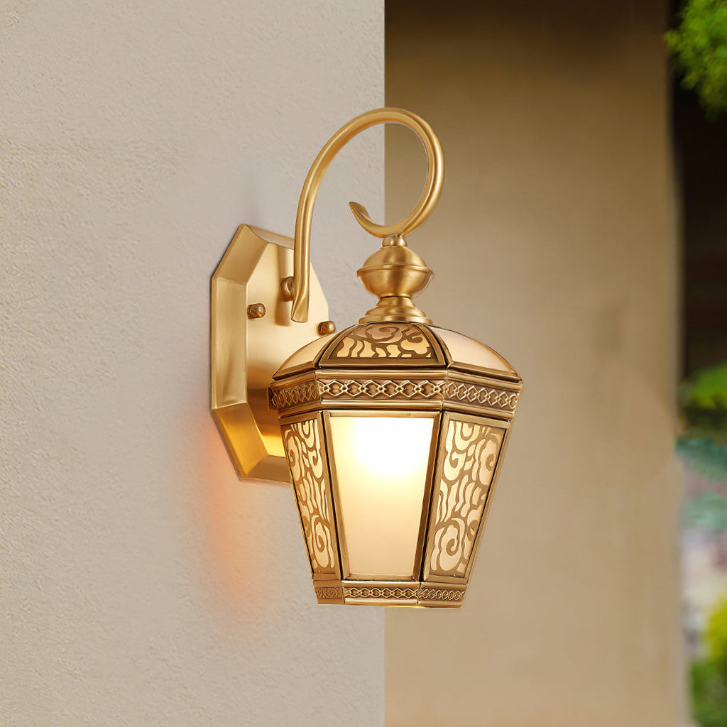 Retro Palace Pattern Outdoor Wall Light