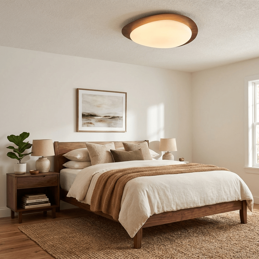 Solara Pebble Modern Metal Ceiling Light