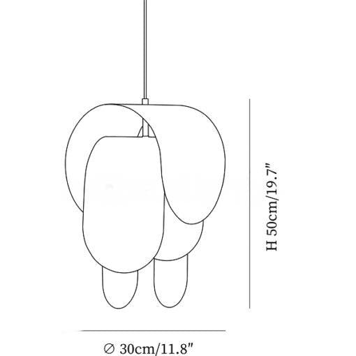 Perforated Metal Pendant Light