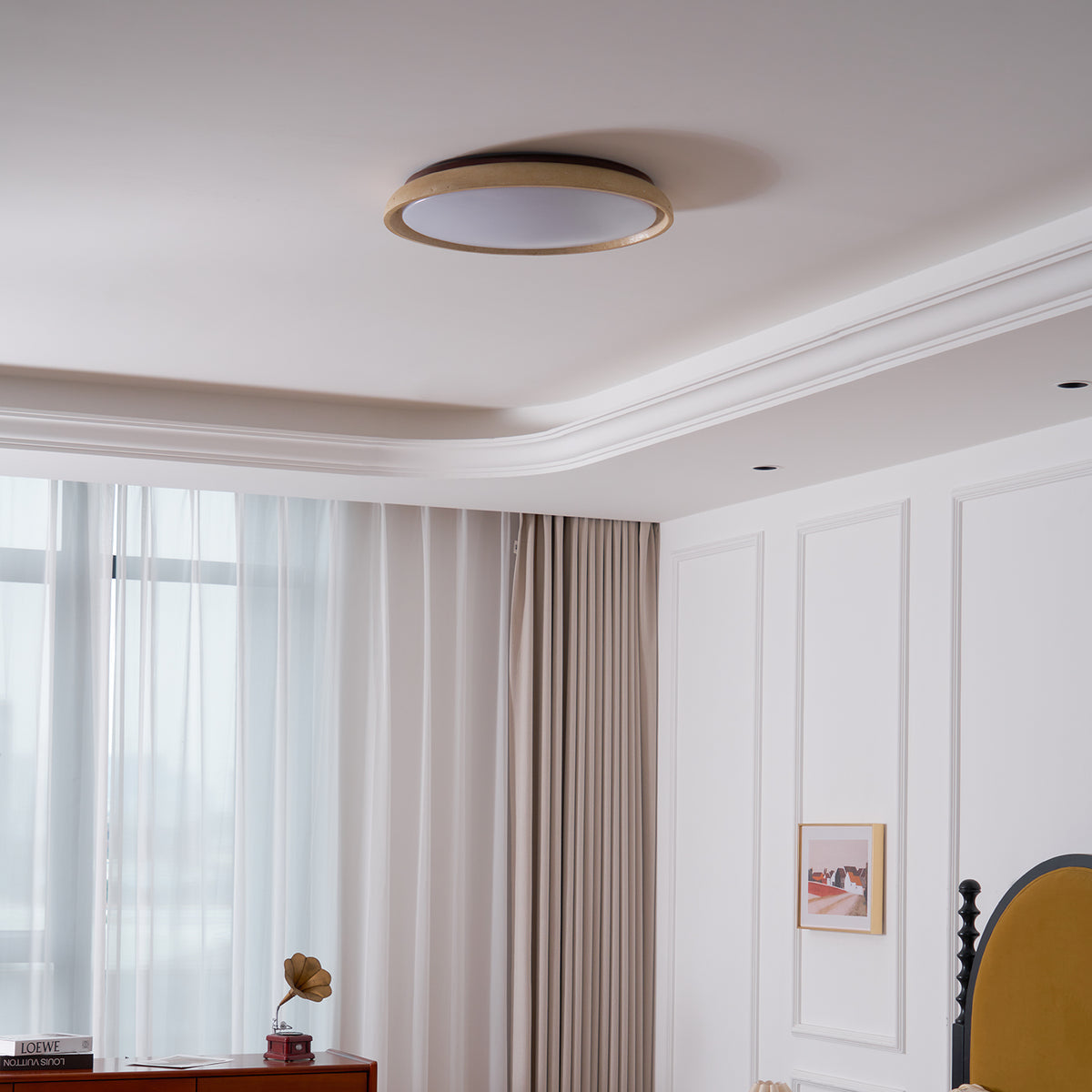 Aveline Modern Natural Travertine Ceiling Light