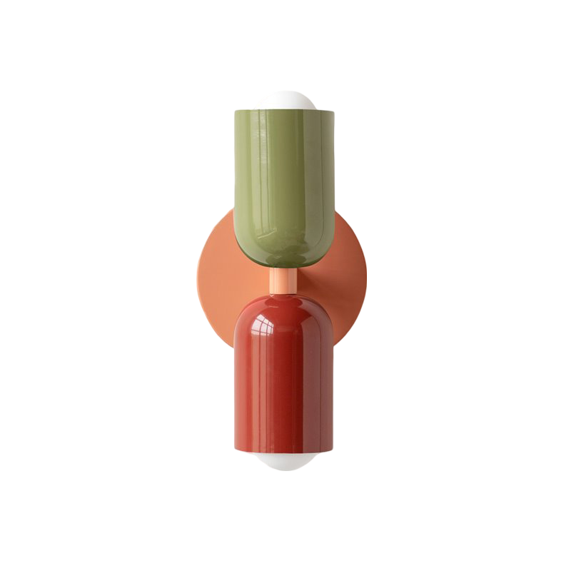 Nordic Colorful Double Head Iron Wall Light