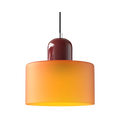 Nordic Iron Body Two-Tone Glass Pendant Light
