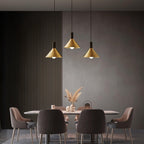 Juno Cone Modern Brass Pendant Light