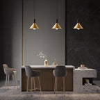 Juno Cone Modern Brass Pendant Light