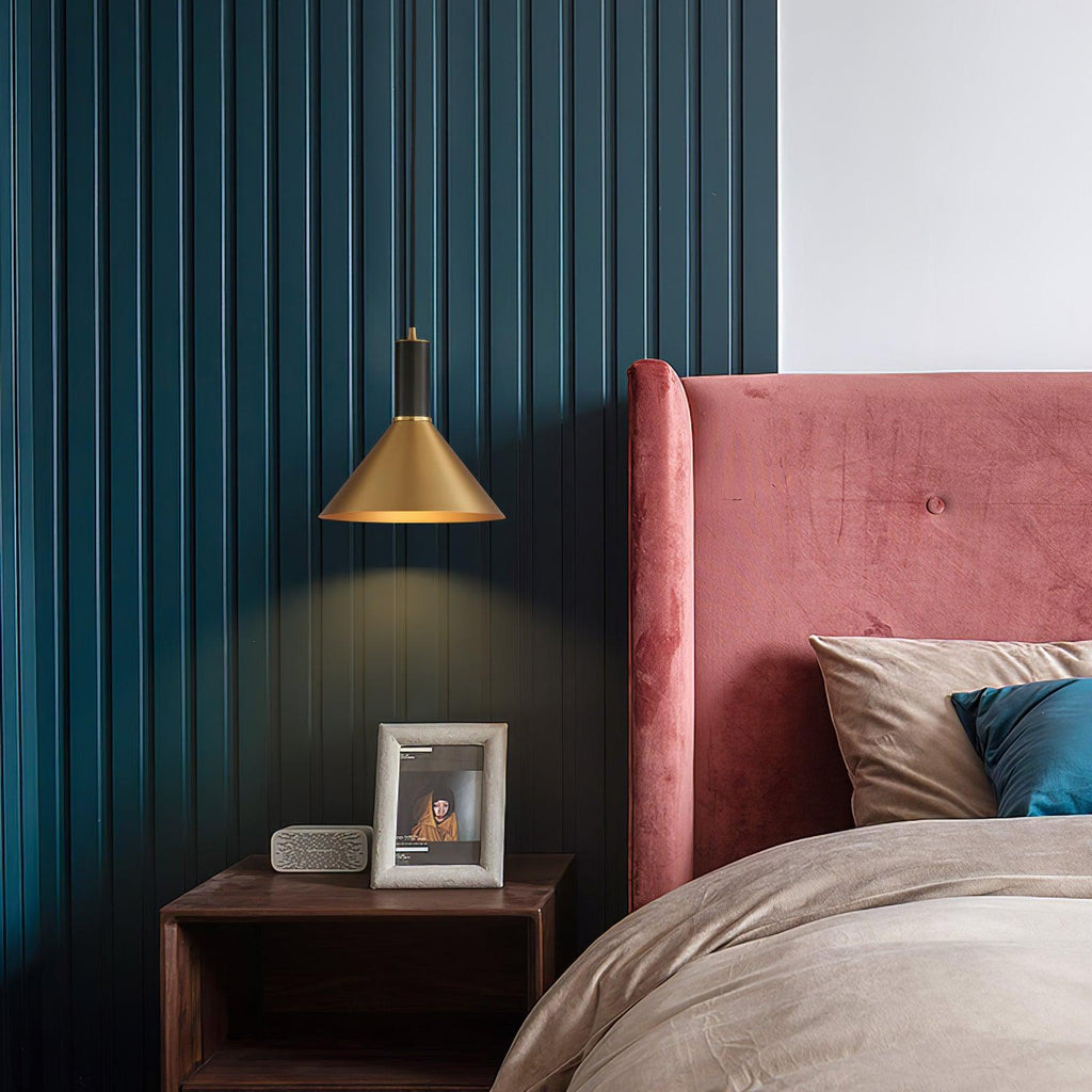 Juno Cone Modern Brass Pendant Light