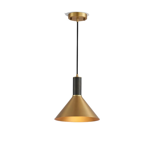 Juno Cone Modern Brass Pendant Light