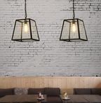 Arlo Retro Industrial Glass Pendant Light