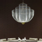 Radiant Wirelight Sculptural Japandi Metal Pendant Light