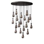 Celara Raindrop Linear Glass Chandelier