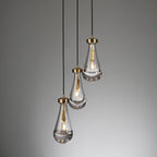 Celara Raindrop Linear Glass Chandelier
