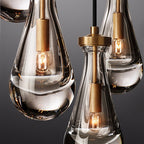 Celara Raindrop Linear Glass Chandelier