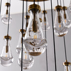 Celara Raindrop Linear Glass Chandelier