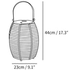 Retro Creative Rattan Wireless Outdoor Table Lamp