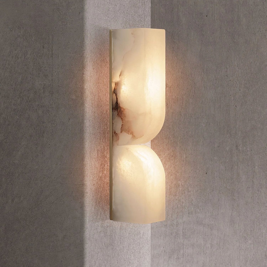 Modern Rectangular Alabaster Essence Wall Light