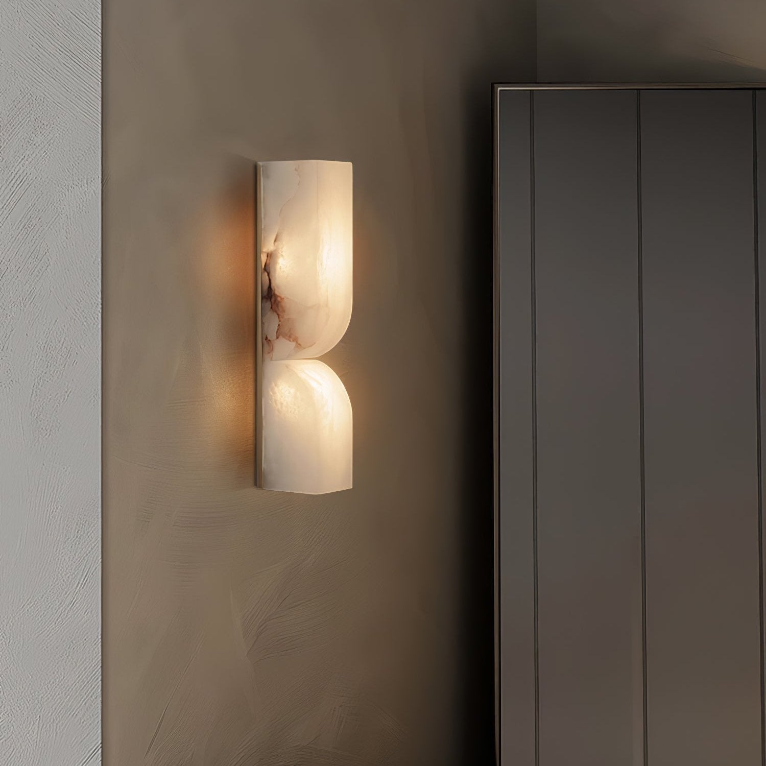 Modern Rectangular Alabaster Essence Wall Light