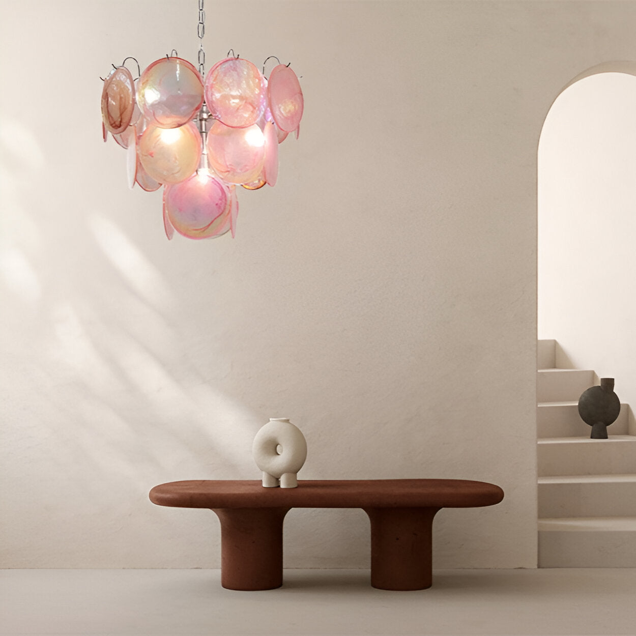 Retro Camisa Murano Glass Chandelier