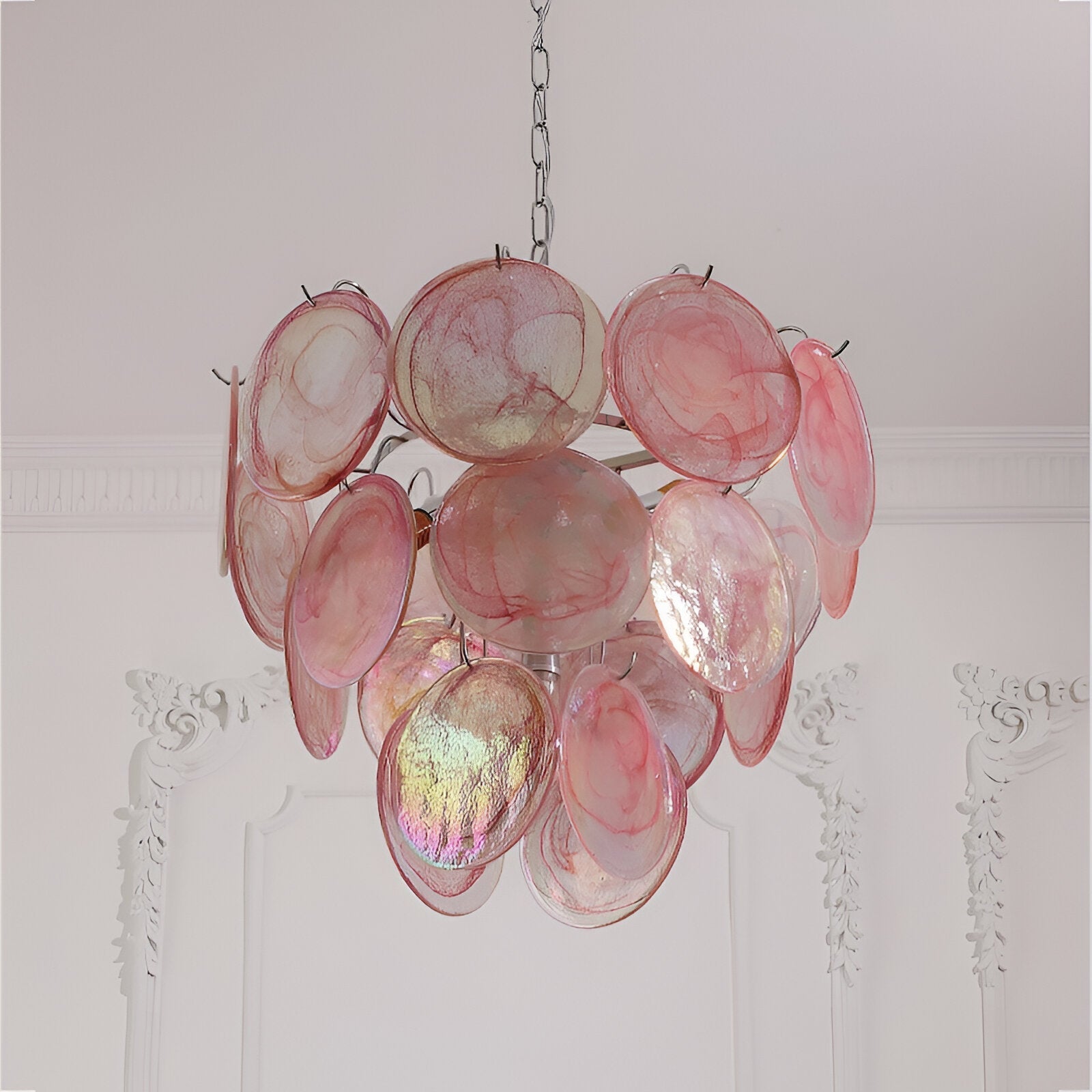 Retro Camisa Murano Glass Chandelier