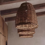 Retro Handmade Bamboo Rattan Pendant Light