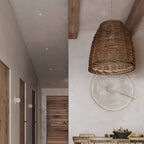 Retro Handmade Bamboo Rattan Pendant Light