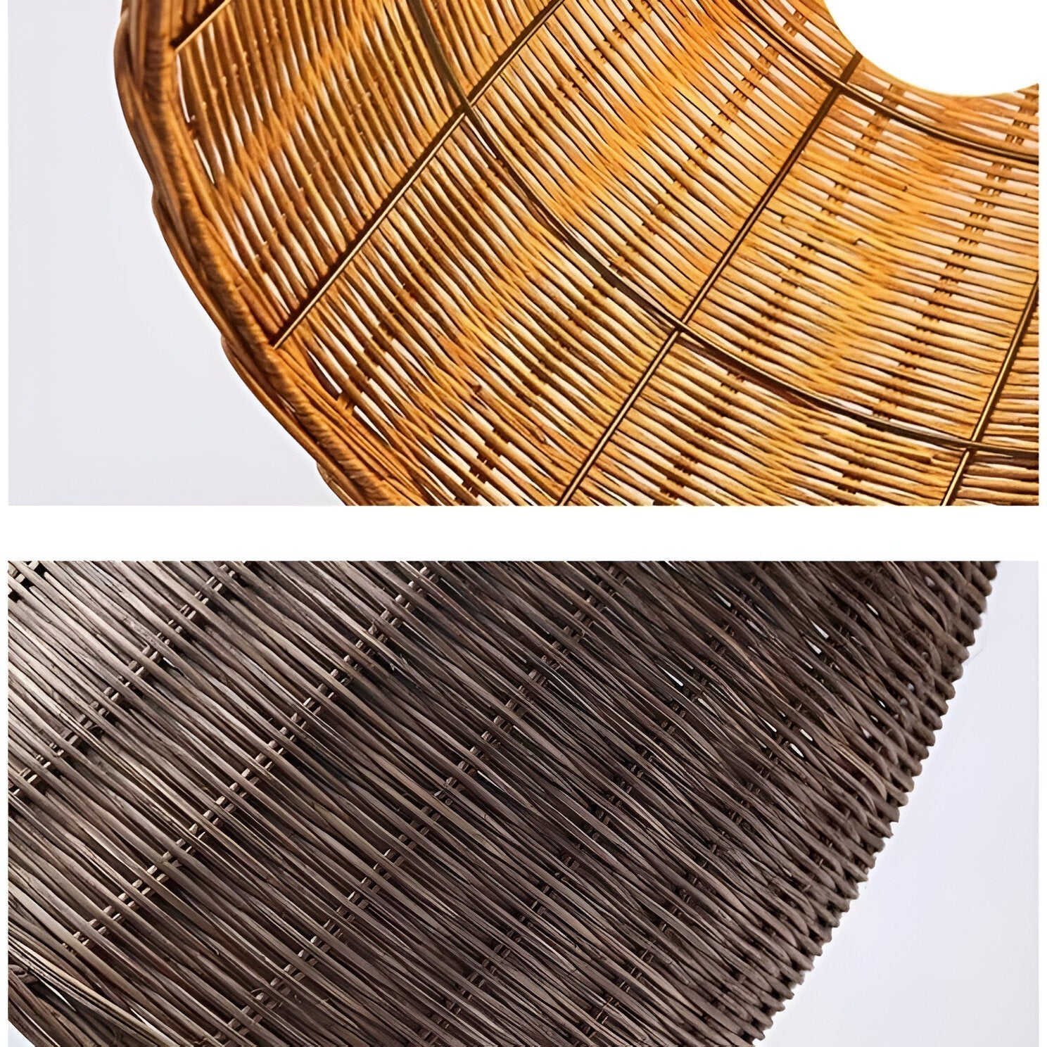 Retro Handmade Bamboo Rattan Pendant Light