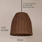 Retro Handmade Bamboo Rattan Pendant Light