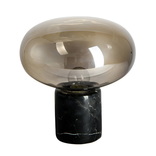 Retro Marble Base Glass Table Lamp