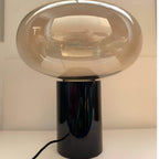 Retro Marble Base Glass Table Lamp