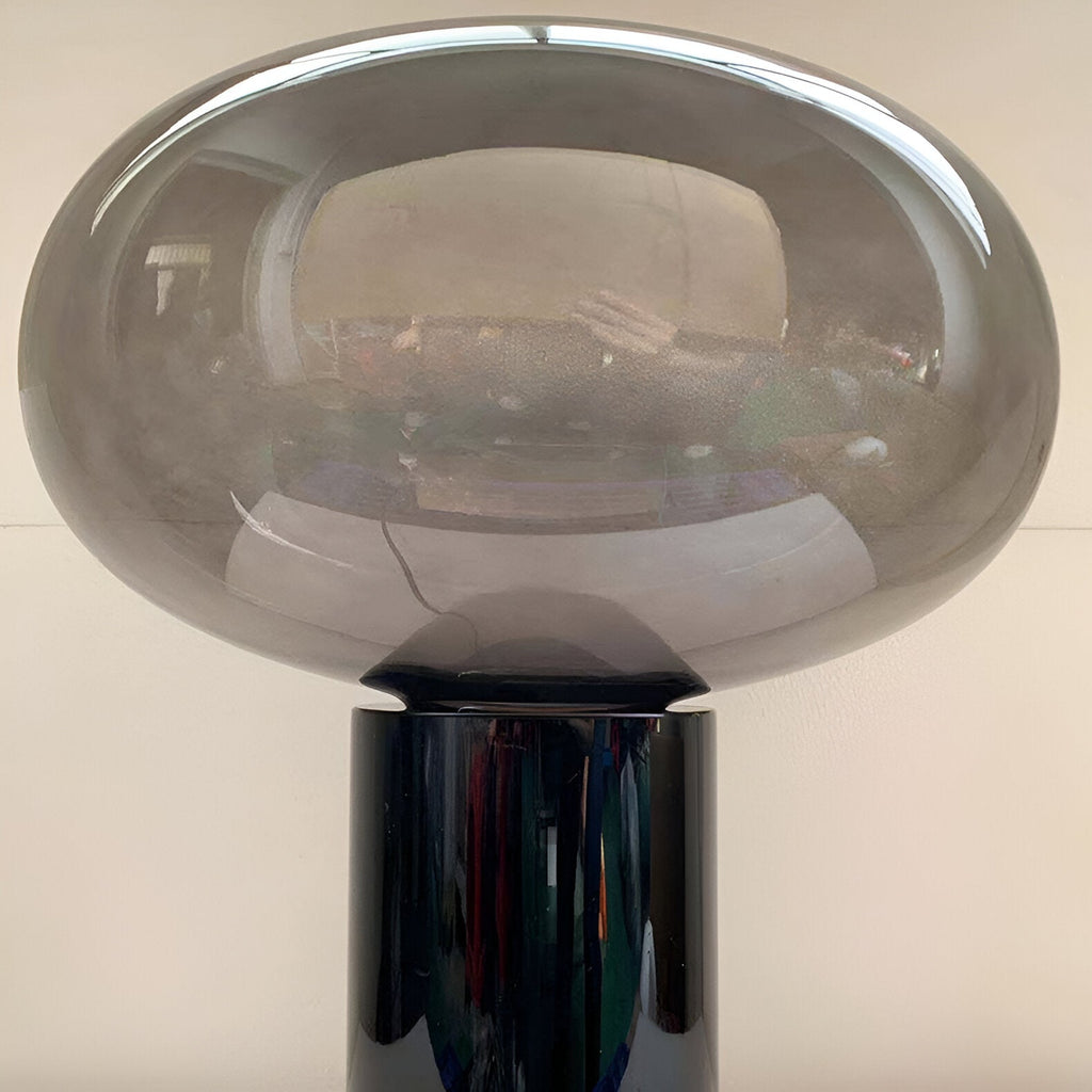 Retro Marble Base Glass Table Lamp