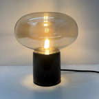 Retro Marble Base Glass Table Lamp