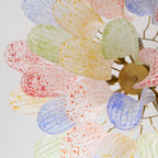 Retro Mazzega Murano Colorful Glass Chandelier